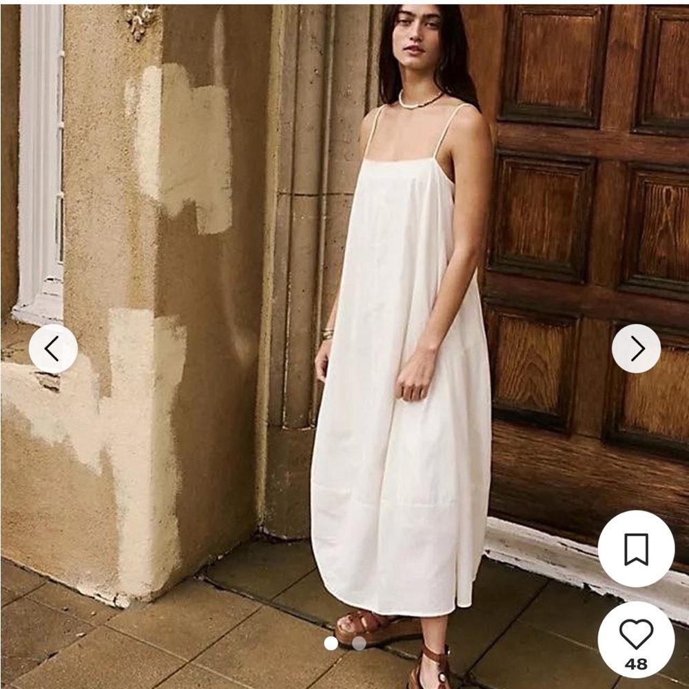Free People Ivory Struttin’ Dress